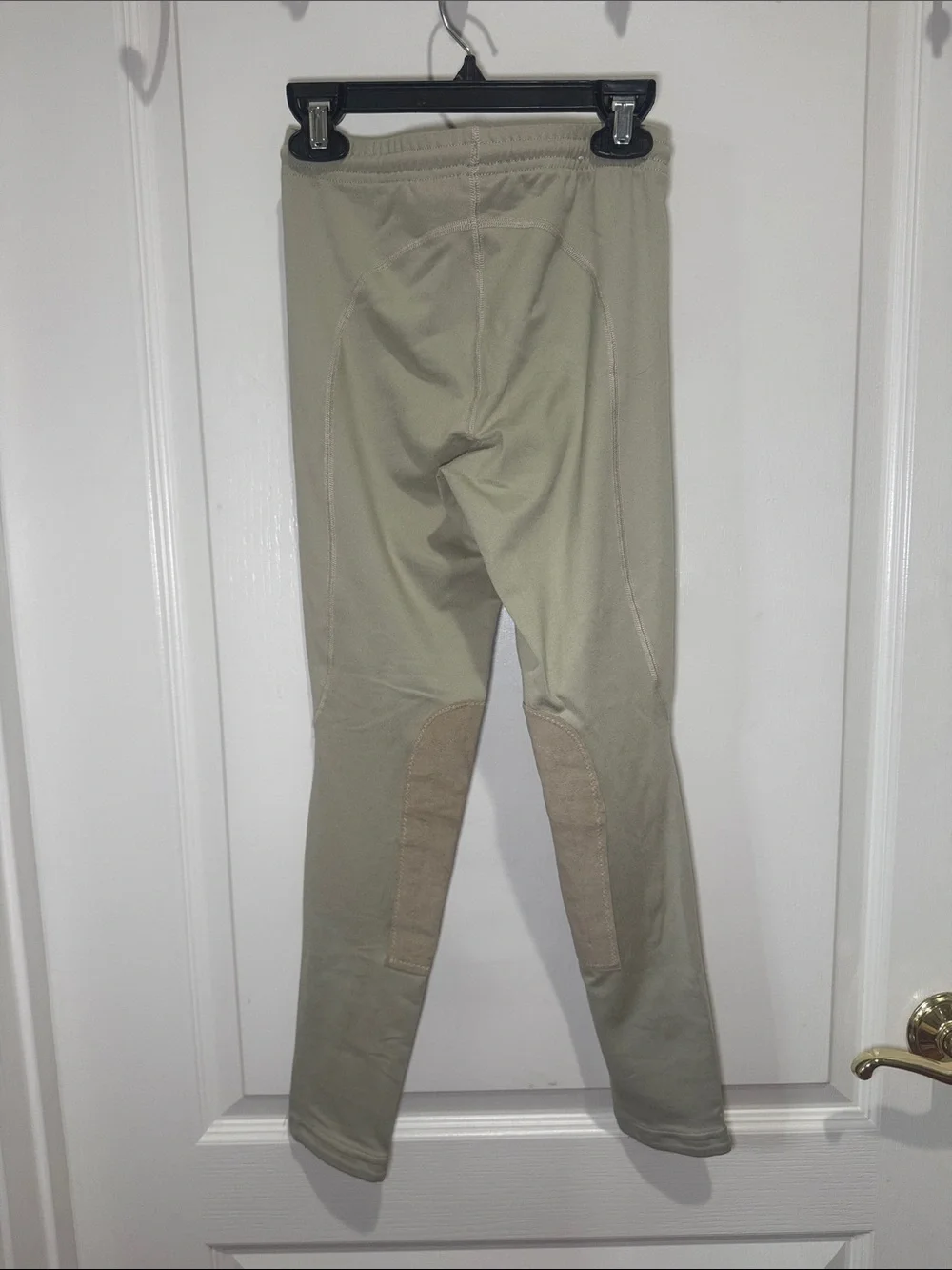 KERRITS Kid Performance Knee Patch Riding Tight Tan EUC KP Size Youth L YL $64